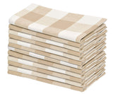Cotton Napkins - Plaid Cloth Napkins