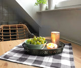 Gray Plaid Napkins