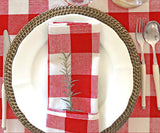 Cotton Napkins - Plaid Cloth Napkins