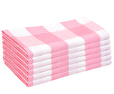 Custom Buffalo Plaid Napkins - Pastel Color Napkins