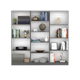 Lane 3 Piece Living Room Set, Matt Gray / White