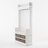 Halifax Entryway Coat Rack & Bench Unit