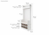 Halifax Entryway Coat Rack & Bench Unit