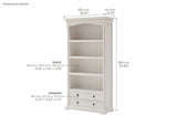 Provence Bookcase with 2 Drawers