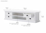 Halifax Media Console 4 Drawers