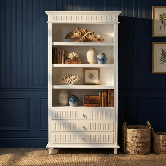 Skansen Bookcase with 3 Drawers