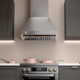 CIARRA Professional Series 30 inch 304 Stainless Steel 950 CFM Wall Mount Range Hood with 4-Speed Levels and Smart Control | CAS30313A-OW