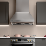CIARRA Professional Series 36 inch 304 Stainless Steel Wall Mount Range Hood with 4-Speed Levels and Smart Control | CAS36313A-OW