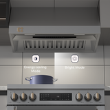 CIARRA Professional 304 Stainless Steel 36 inch Under Cabinet Range Hood Insert with 4-Speed Levels and Smart Control | CAS36928A-OW