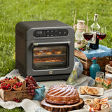 Ciarra Nosh Oven | 8-in-1 Portable Countertop Steam Oven Small Electric Oven with Air Fryer | Ashy Cloud