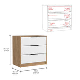 TUHOME Aniston 2-Piece Bedroom Set with Nightstand and Storage Cabinet, Compact Furniture for Bedroom Organization, 27"H x 27.5"W x 16"D, White/Pine
