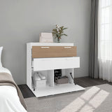 Belton Freestanding Bedroom Dresser Cabinet with Two Standard Drawers, and Two Drop-Down Doors with Low Cabinet Shelves, Bedroom Storage Option