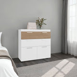 Belton Freestanding Bedroom Dresser Cabinet with Two Standard Drawers, and Two Drop-Down Doors with Low Cabinet Shelves, Bedroom Storage Option