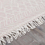 Ramsbury Soft Pink Wool Rug - Clearance