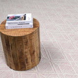 Ramsbury Soft Pink Wool Rug - Clearance
