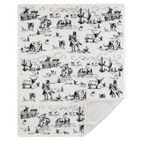 Ranch Life Western Toile Campfire Sherpa Throw, 6 MOQ