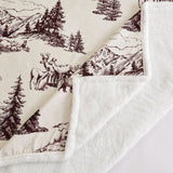 White Pine Campfire Sherpa Throw, 6 MOQ
