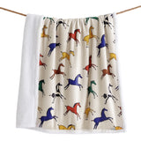 Wild Horses Campfire Sherpa Throw, 6 MOQ