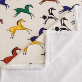 Wild Horses Campfire Sherpa Throw, 6 MOQ