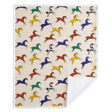 Wild Horses Campfire Sherpa Throw, 6 MOQ