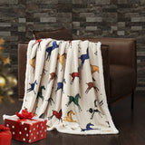 Wild Horses Campfire Sherpa Throw, 6 MOQ