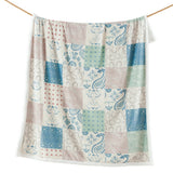 Patchwork Paisley Campfire Sherpa Throw