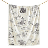 Farm Life Campfire Sherpa Throw
