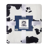 Elsa Cowhide Campfire Sherpa Throw, 6 MOQ