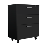 TUHOME Dayton 9-Piece Garage Set with Cabinets, Utility Shelves, and Work Counter, Heavy-Duty Storage for Tools, Equipment, and Supplies, 78.7"H x 23.3"W x 14.5"D, Black