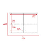 Borgata 2 Piece Garage Set, Wall Cabinet + Drawer Base Cabinet, Black Wengue Finish