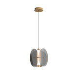 Glass Antique Brass Finish Pendant
