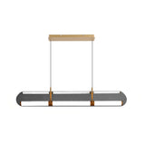 Rectangular Painted Antique Brass Chandelier