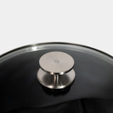 CHD Dual Ceramic Layer, Diamond Reinforced Nonstick Stock Pot with Glass Lid | Made in Switzerland