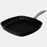 CHD Dual Ceramic Layer, Diamond Reinforced Nonstick 11" x 11" Square Grill Pan | Made in Switzerland
