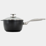 CHD Dual Ceramic Layer, Diamond Reinforced Nonstick Saucepan with Glass Lid | Made in Switzerland