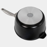 CHD Dual Ceramic Layer, Diamond Reinforced Nonstick Saucepan with Glass Lid | Made in Switzerland