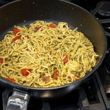 CHD Dual Ceramic Layer, Diamond Reinforced Nonstick Saute Pan with Glass Lid | Made in Switzerland