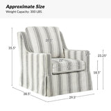 Stanley Glider Slipcovered Swivel Chair with Slope Arm(Optional Types)