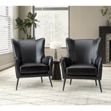 Shepherd Wingback Vegan Leather Armchair(Optional Types)
