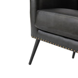 Shepherd Wingback Vegan Leather Armchair(Optional Types)