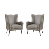 Shepherd Wingback Vegan Leather Armchair(Optional Types)