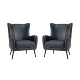 Shepherd Wingback Vegan Leather Armchair(Optional Types)