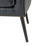 Shepherd Wingback Vegan Leather Armchair(Optional Types)