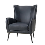 Shepherd Wingback Vegan Leather Armchair(Optional Types)