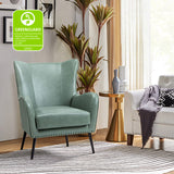 Shepherd Wingback Vegan Leather Armchair(Optional Types)