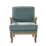 Randolph Farmhouse Upholstered Accent Chair with Wooden Legs(Optional Types)