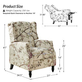 Lilith Upholstered Recliner Chair with Adjustable Backrest & Footrest