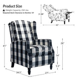 Lilith Upholstered Recliner Chair with Adjustable Backrest & Footrest