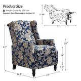 Lilith Upholstered Recliner Chair with Adjustable Backrest & Footrest