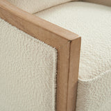 Percy Jess Farmhouse Solid Wood Swivel Chair